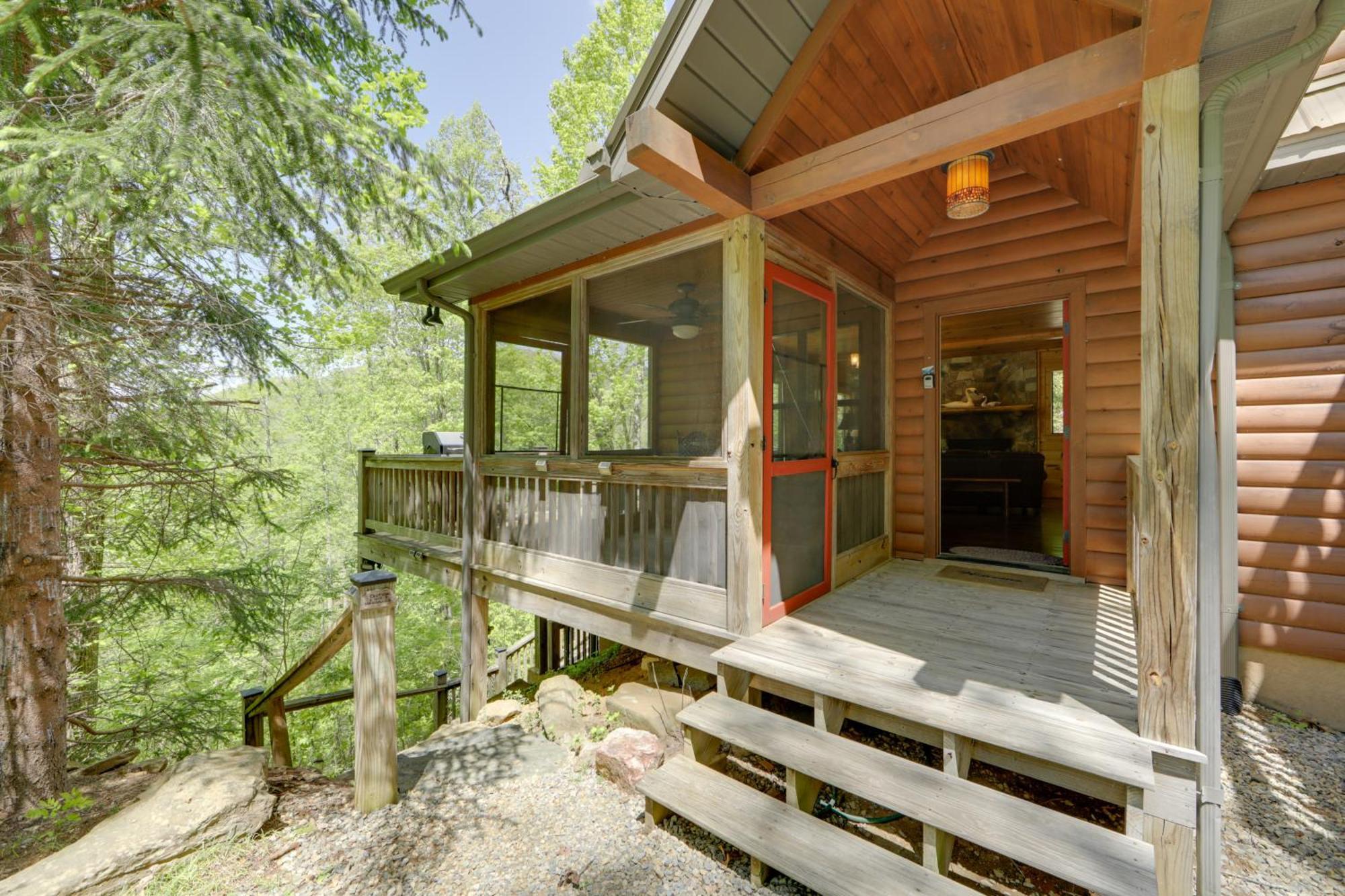 Bryson City Cabin With Hot Tub And Mountain Views! المظهر الخارجي الصورة